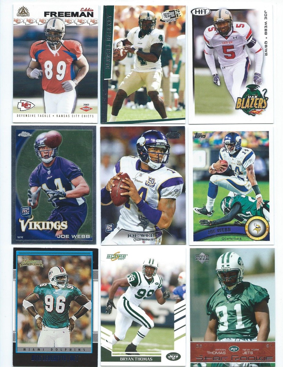 Lot of 34 Different Alabama at Birmingham Alumni Football Cards 2001-2014