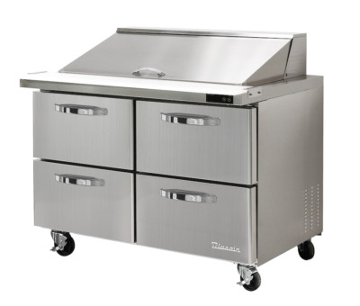 Blue air BLMT48-D4-HC Mega Top 48'' Refrigerated Sandwich/Salad Prep Table,