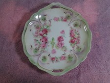 Plato de colección 10" IDF Alemania plato de servir plato asas recortadas flor floral G7