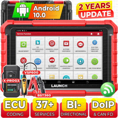 LAUNCH X431 PROS ELITE V + PRO 5 Car OBD2 Scanner Diagnostic Tools ECU Coding