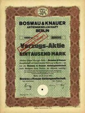 Boswau & Knauer 1922 Berlin WALTER Thosti BAU DYWIDAG Augsburg DüsseldorfStrabag