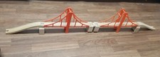 Wooden Railway Compatible Orange Double Suspension Bridge Track Lot Thomas Brio