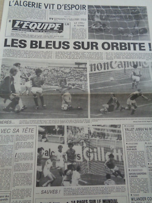   82 L'Equipe Journal Weltmeisterschaft Frankreich / Tschechoslowakei 25.06. 1982