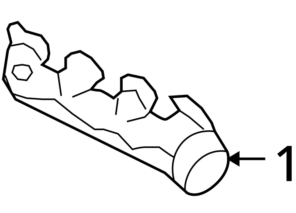 Ford Expedition 2003 turbocompresor colector de escape con turbocompresor GT7OM Foto 4 de 4