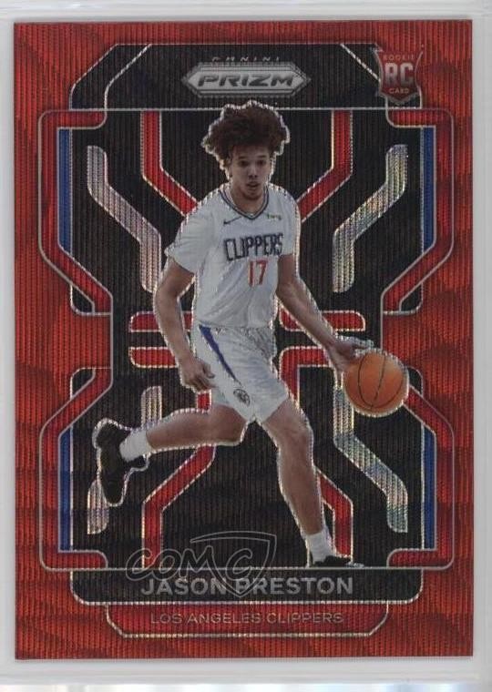 2021-22 Panini Prizm Ruby Wave Prizm Jason Preston #327 1dl2