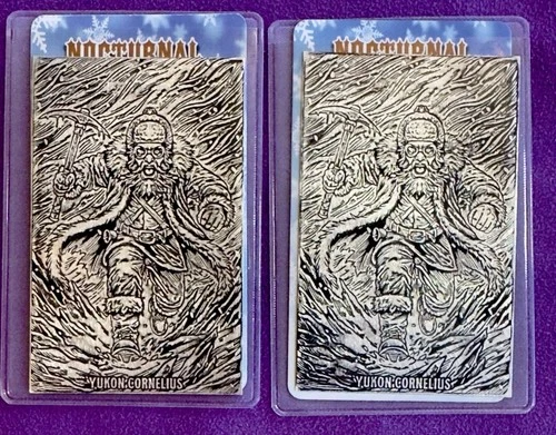 LOT of 2 - Black Hand Bullion Yukon Cornelius 0.5 Troy Oz Silver 100 Mintage 🔥
