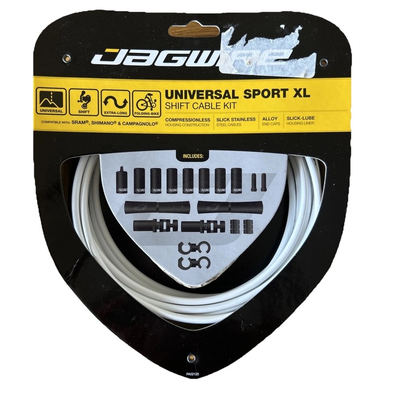 Jagwire Universal Sport XL Shift Cable Kit- White- UCK601