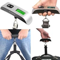 Luggage Scale 110lb/50kg Digital Handheld Portable Hanging Travel Weight Scale