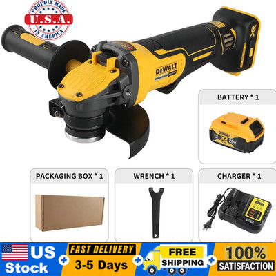 DEWALT DCG416 20V Max brushless bare grinder, Full Charge Kit  Grinder 125mm Cut