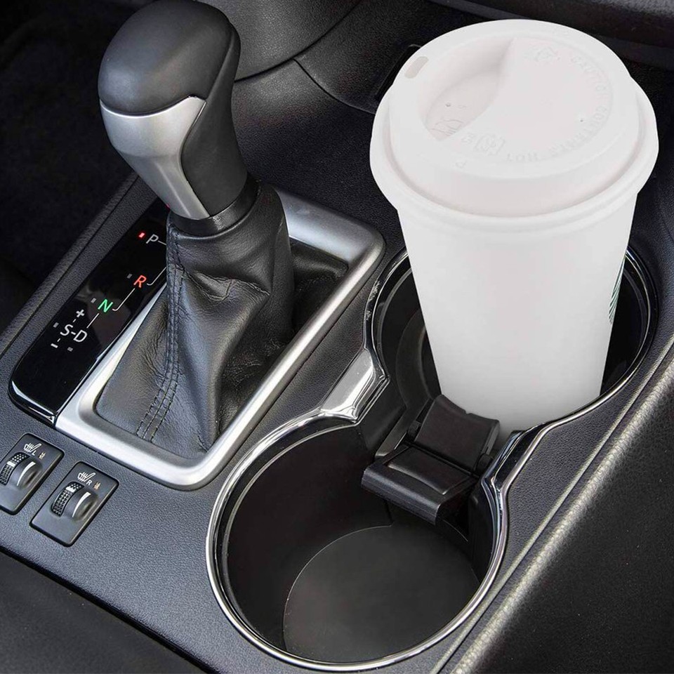 Cup Holder Insert Divider For Toyota Highlander 2014-2019 – Black ABS, OEM 55618-0E200-C0, 5-Year Warranty