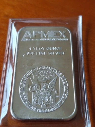 1 oz Silver Bar APMEX .999 Fine - 1 TROY OUNCE - sealed