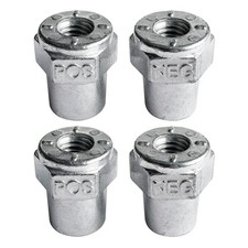 3/8"-16 Thread Female Zinc Battery Terminal Post Adapter Battery Charging Pos...