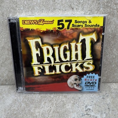 Drew's Famous Fright Flicks Music Rare Horror 57 Songs & Sounds w Bonus Disk HTF