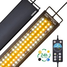 Super Bright Aquarium Light 24/7 Mode 24W for 18"-24" Fish Tank 10/15/20 Gal...