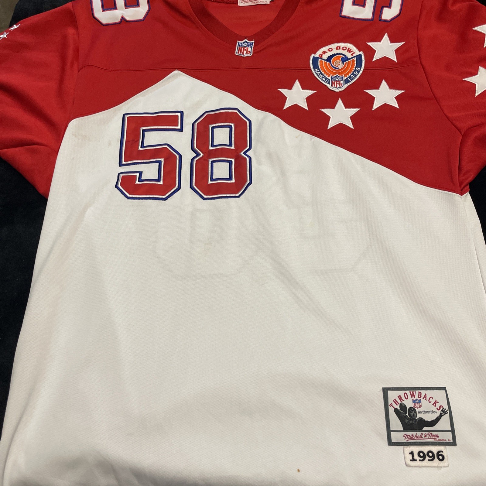 Mitchell & Ness NFL 1996 Derrick Thomas #58 Pro Bowl Jersey Size 52
