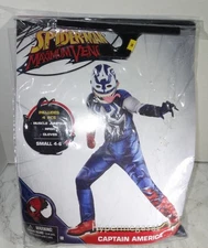 Marvel Spider-Man Maximum Venom Venomized Captain America Costume Small 4-6