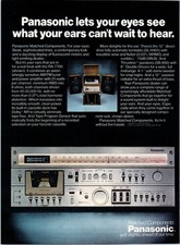 1979 Panasonic RA-7700 Stereo Receiver Vintage Print Ad Audiophile 80s Wall Art