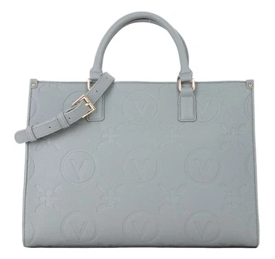 VALENTINO Samba Re Shopping Bag Handtasche Umhängetasche Tasche Grigio grau Neu