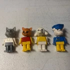 LEGO Vintage Fabuland Animal Figure Lot Cat Dog(2) and Lamb 4 Figure Lot GG