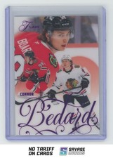 2025-26 Flair Backcheck Image C Variant Purple Connor Bedard /199 #23 Chicago