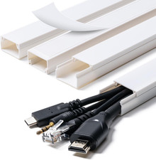 Cord Hider, 58In Cable Hider, Cord Covers for Wires on Wall, Paintable Cable Cov