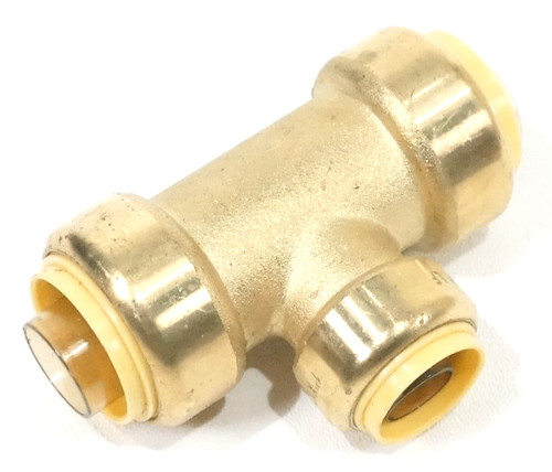 1  1 x 3/4 Copper Pex Tube Push To Connect Fit Tubing Reducing Tee Fitting Brass