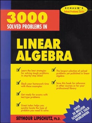 3,000 Solved Problems in Linear Algebra (Schaum's Solve - Paperback NEW Lipschut