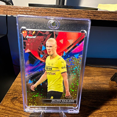 Topps Finest UCL 2021-22 Erling Haaland #10 Performance Serial #/50 Dortmund