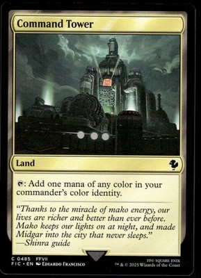 1x Command Tower (0485) - Commander: FINAL FANTASY - NM - MTG