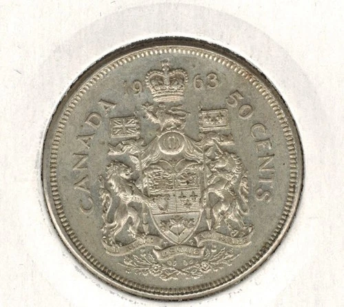 1963 Canadian SILVER  Half Dollar