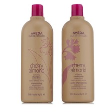 Aveda Cherry Almond  Shampoo 1000ml  & Conditioner 1000ml & Pumps ~ FREE P&P