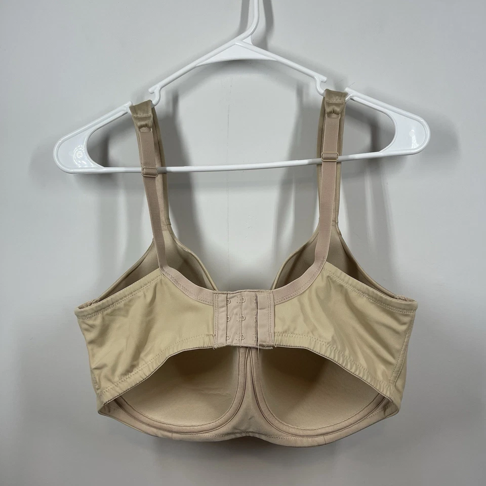Playtex Secrets Full Figure Wireless Balconette Bra 38DD Nude 4824 - Image 2 of 4