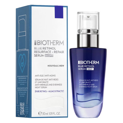 Biotherm Serum Resurface + Repair Blue Retinol 30ml Hydrating Skin Renewal Night