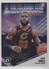 2018-19 Panini Donruss Optic League Leaders Purple Prizm LeBron James #9 0w8