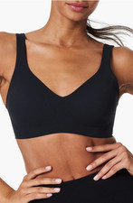 68 Spanx 50474R FlexFeel Low Impact Padded Wireless Sports Bra, Black, XL