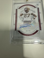 2024 Panini National Treasures Collegiate Tyler Nubin Auto Rookie Card /99. rookie card picture