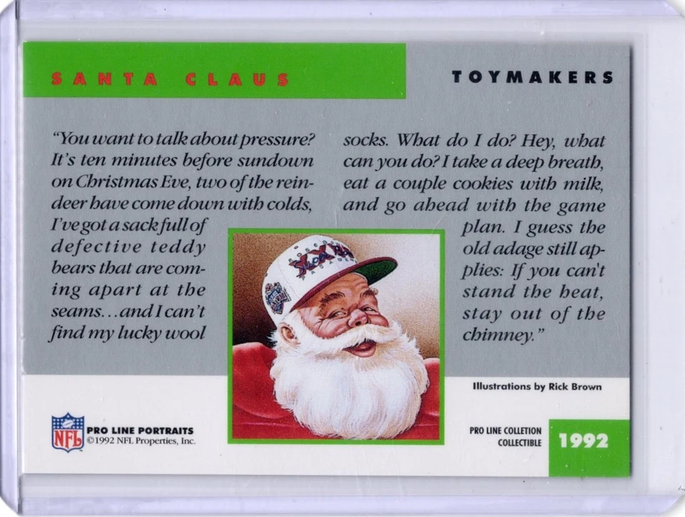 1992 Pro Line Portraits Toymakers Santa Claus SP - Image 2 of 2