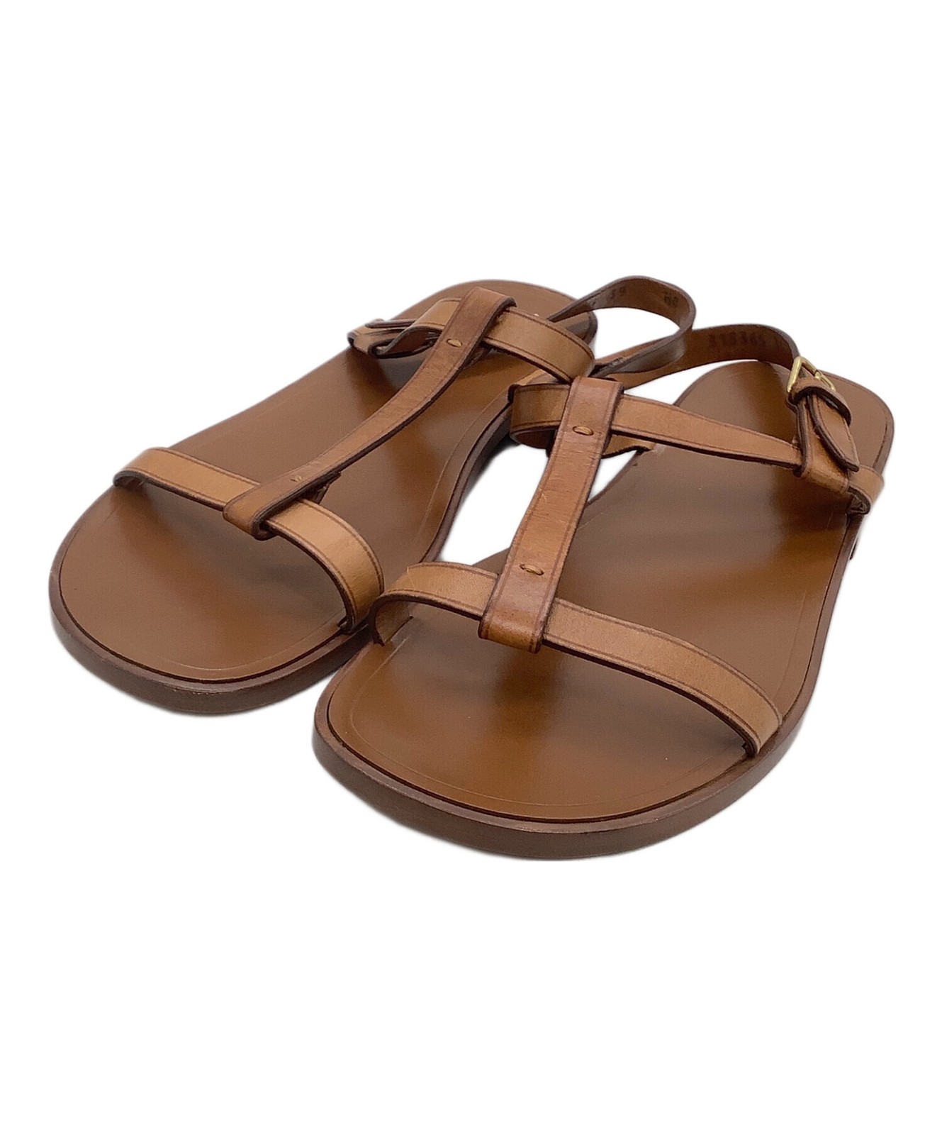 Saint Laurent Paris Sandali in pelle marrone taglia 39