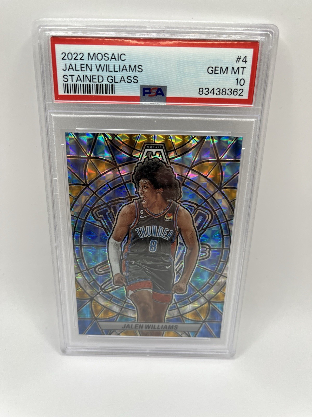 2022-23 Panini Mosaic - Stained Glass Jalen Williams #4 (RC) PSA 10