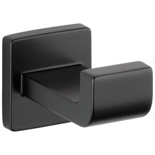 Delta Ara Towel Hook Matte Black Bathroom Wall Mount 77535-BL New