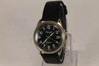 Vintage German KIENZLE RESERVE Quartz Wristwatch Black Dial