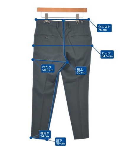 UNITED TOKYO Slacks Green 1(Approx. S) 2200592389141 - Picture 7 of 7