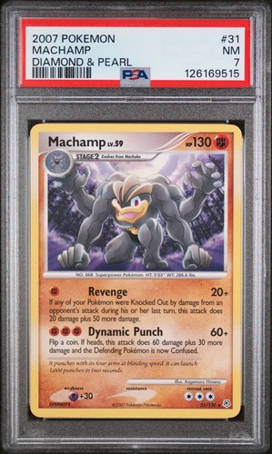 Machamp graded PSA 7 for sale on eBay