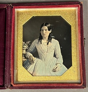 1/6 PLATE DAGUERREOTYPE ATTRIBUTED TO MATHEW BRADY NO WIPE MARKS