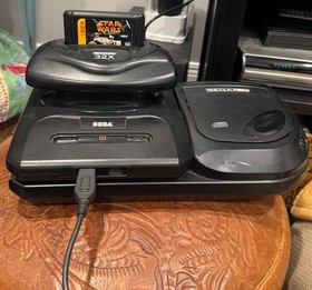SEGA GENESIS Model 2, CD, 32X - TOWER OF POWER Lot: Games, Unit, Controllers