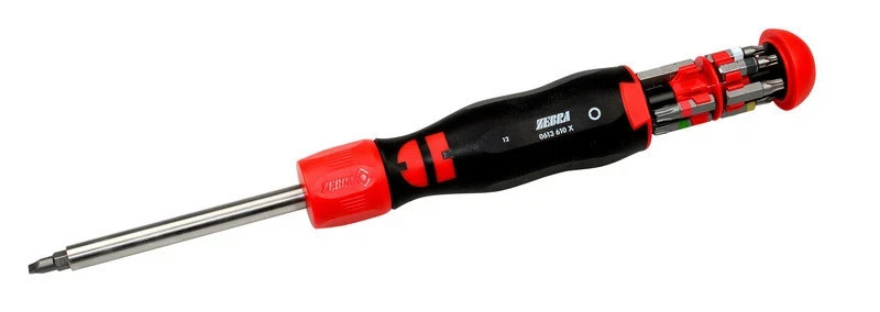 Würth® Ratchet Screwdriver With 12 Colour Coded Bits - High Quality Auto Set