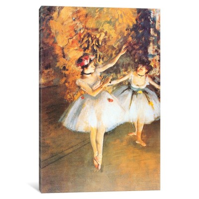 iCanvas Two Dancers on Stage (alla Barra) by Edgar Degas