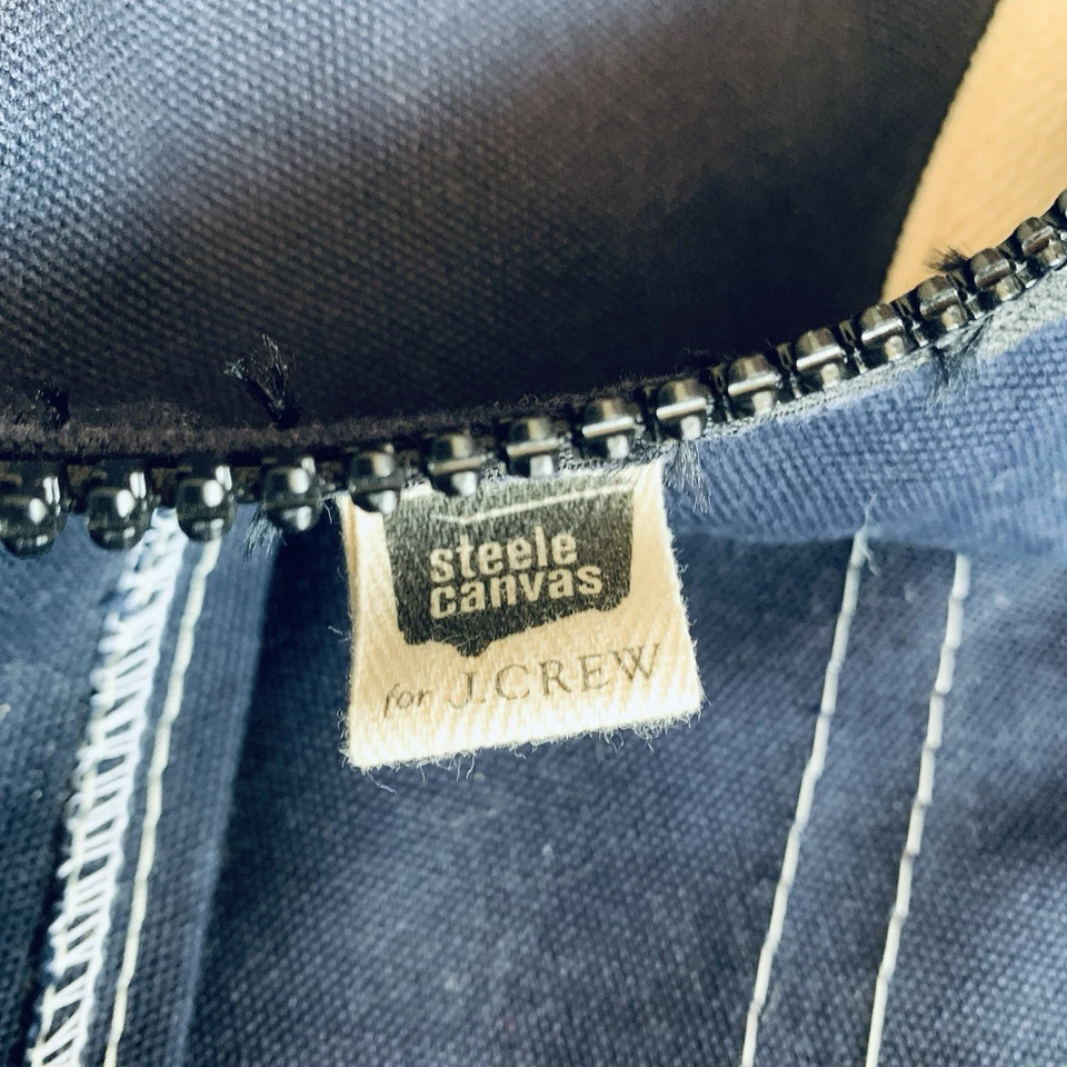Bolso de lona Steele Canvas Basket Co. 2014 raro para J Crew base de cuero en muy buen estado. Foto 4 de 4