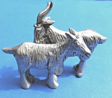 Hudson Pewter Noah's Ark ~ MALE & FEMALE GOATS ~  #7070 & #7071