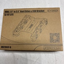 Icy Dock Dual 2.5 to 3.5 HDD SSD Mounting Bracket Adapter for PC Drive Bay